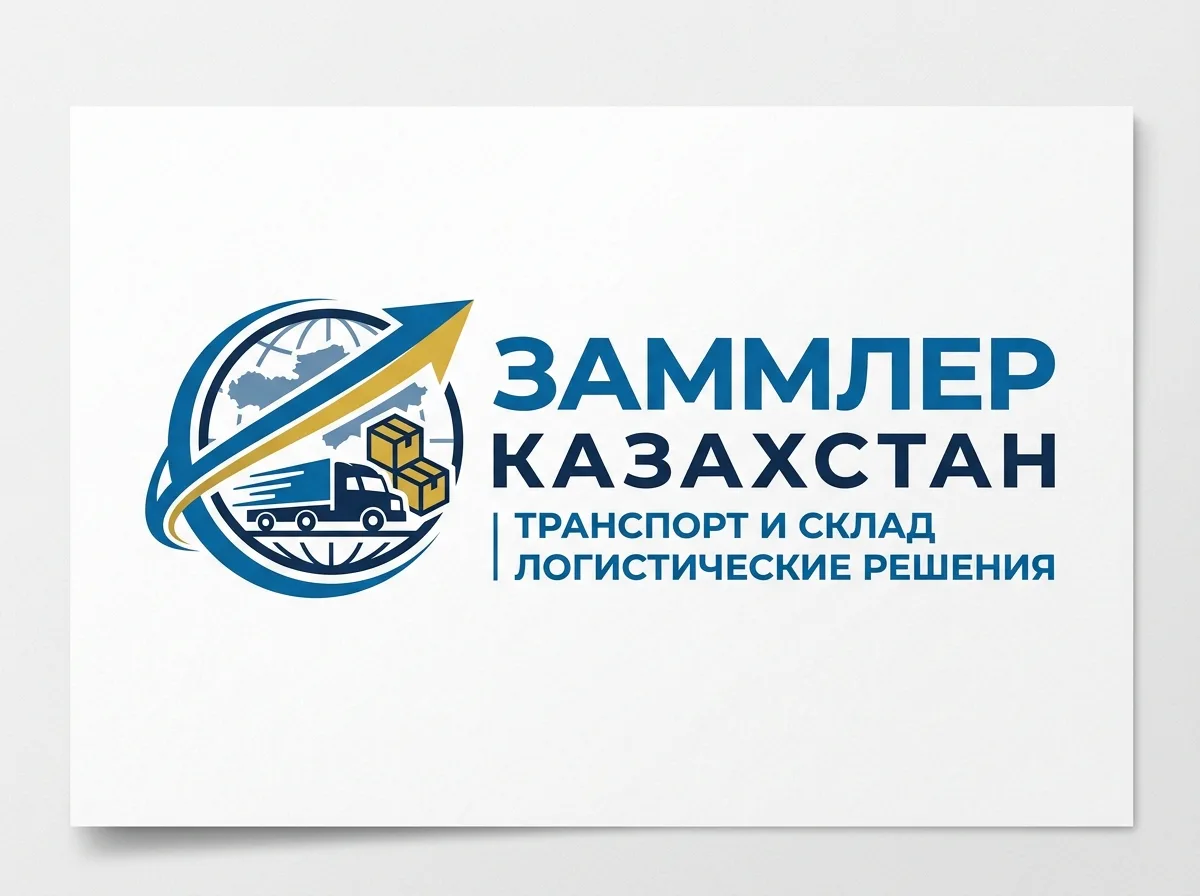 Логотип логистической компании ЗАММЛЕР КАЗАХСТАН, транспорт и склад